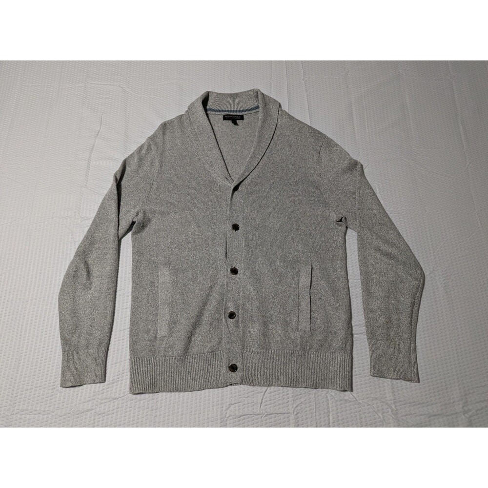 Banana Republic Men's Shawl Collar Cardigan Sweater (Large) Italian Yarn